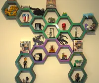 Étagère murale hexagonale d'exposition — photo 1