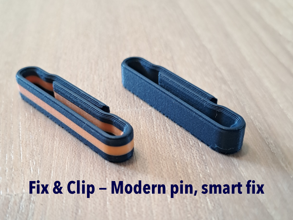 Fix & Clip - Épingle pour porte-badge ou autre