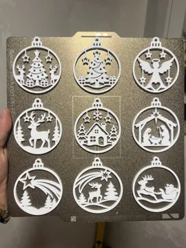 Letrero o emblema decorativo: 9 Weihnachtskugeln | 9 Christmas Ornaments — vista de referencia 2