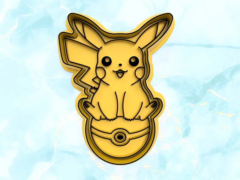 Pikachu Cookie Cutter - 10cm