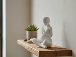 Pregnancy Statue Fuzzy skin