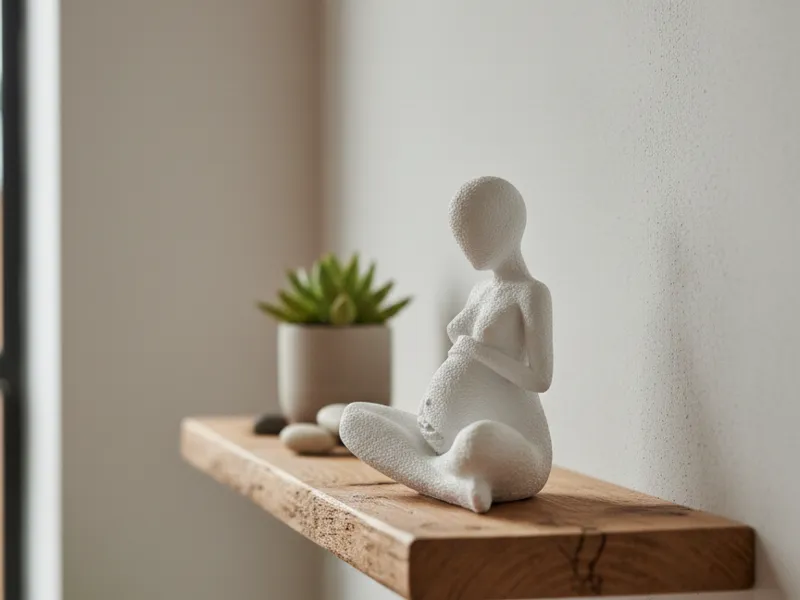 Pregnancy Statue Fuzzy skin