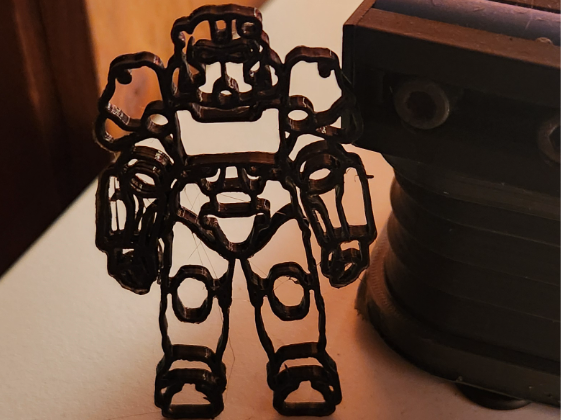 Fallout Power Armor Ruestung Kunst Wand oder Stand