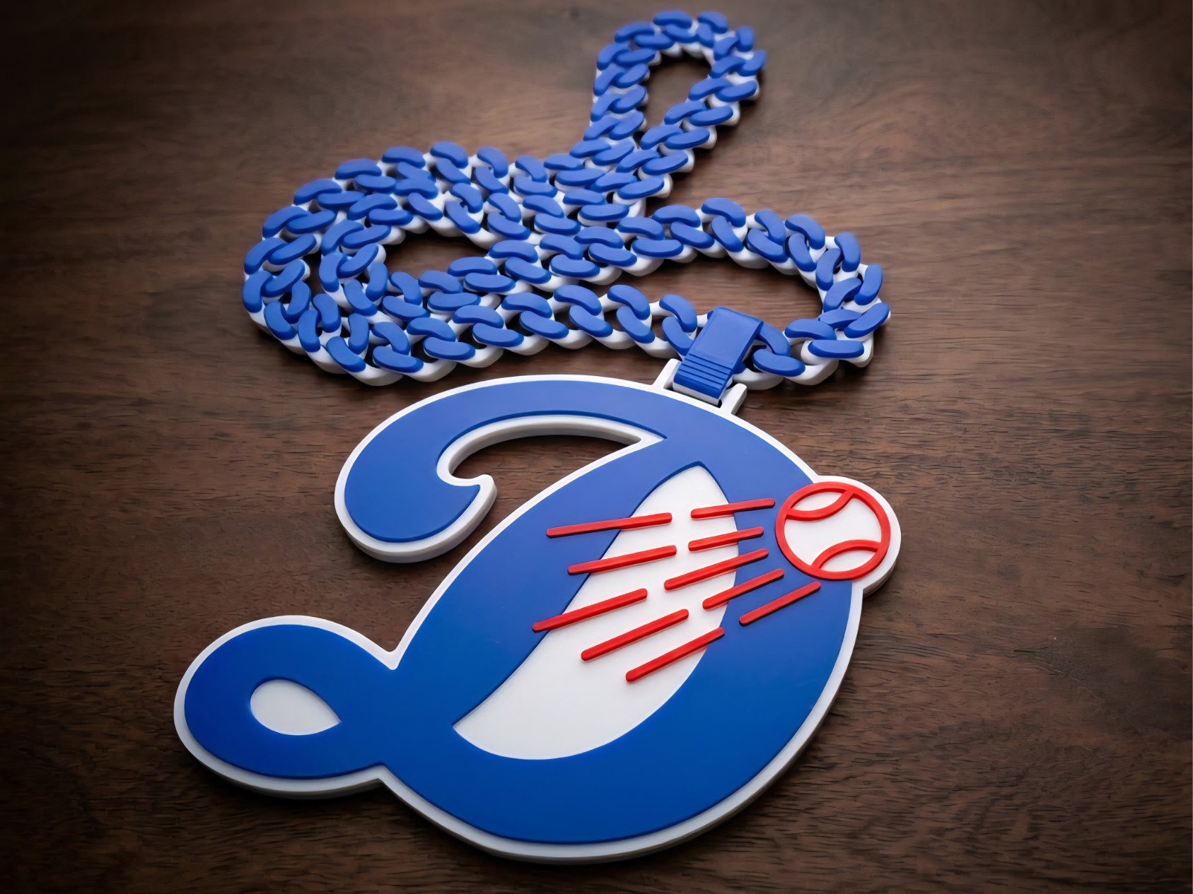 Los Angeles Dodgers D Hype Chain 3D model