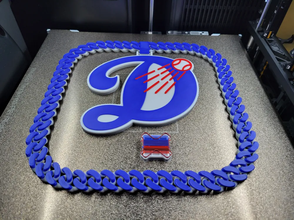 Los Angeles Dodgers D Hype Chain - Free 3D Print Model - MakerWorld