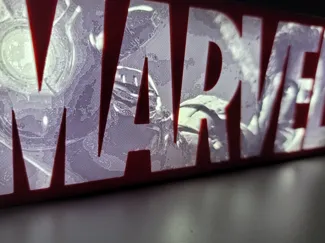 Tony Stark Lamp Cover – Lithophane Marvel Series