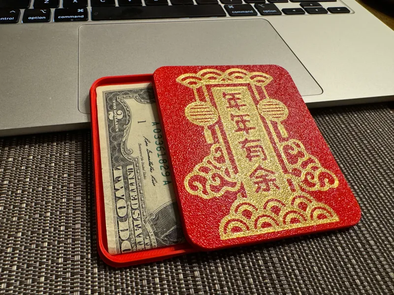 3DPrintBox - Lunar Chineses New Year - Red Envelope Box Li xi - Arch