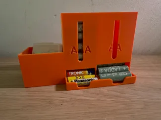 Battery Dispenser with Extra Storage Box