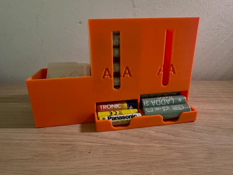 Battery Dispenser with Extra Storage Box