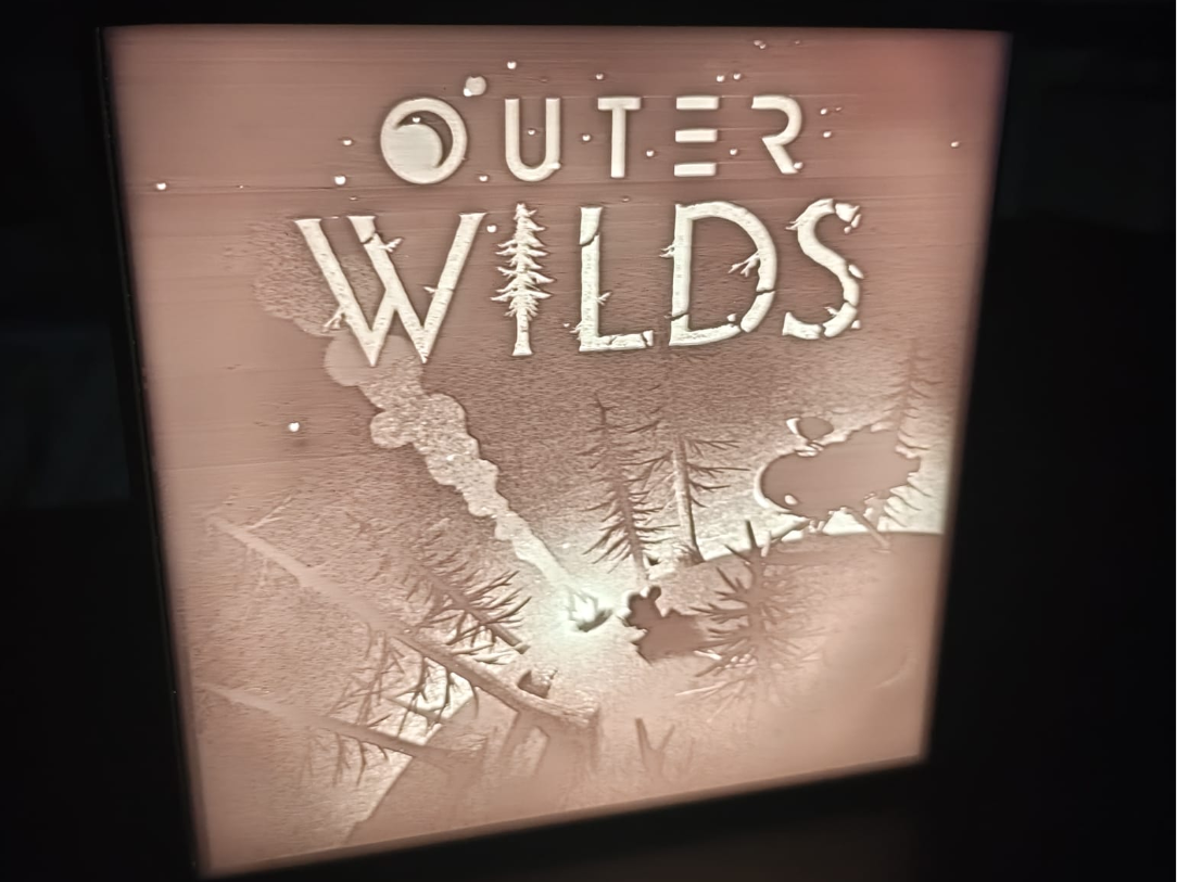 Outer Wilds - Lithophane LED Desk Lamp