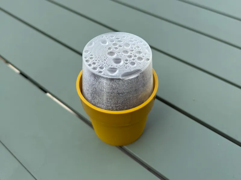 greenhouse pot cap 6cm external diameter 0.8 nozz