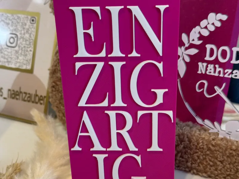 Einzigartig Schrift