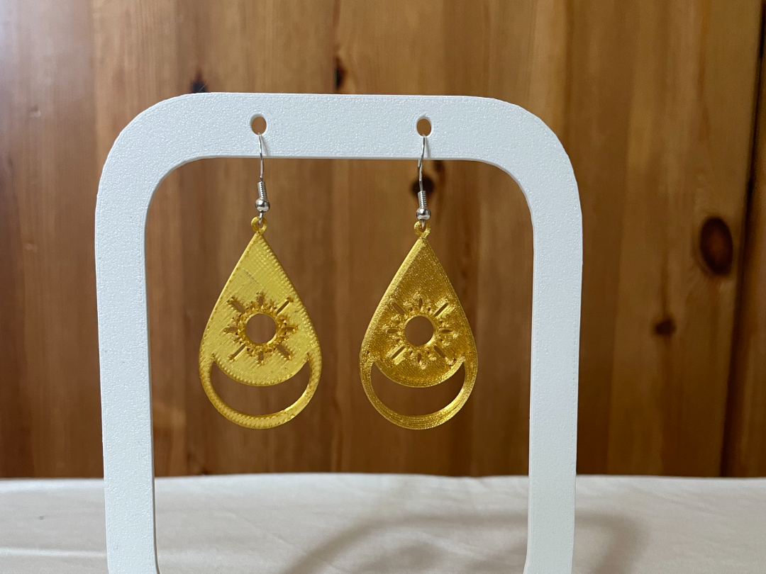 Orecchini Goccia Sole & Luna – Design Minimal 