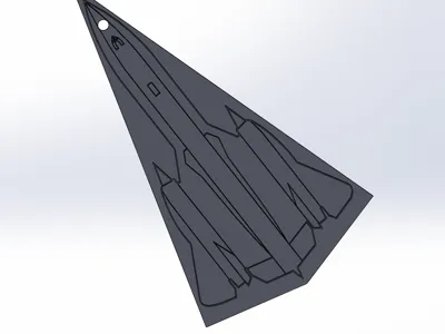 SR71 Blackbird Keychain