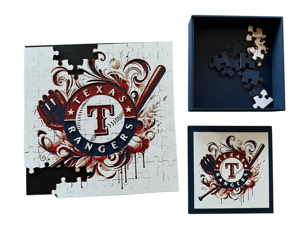 Texas Rangers - Puzzle & Lid