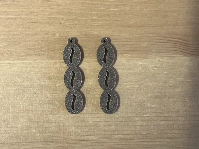 coffee bean earrings