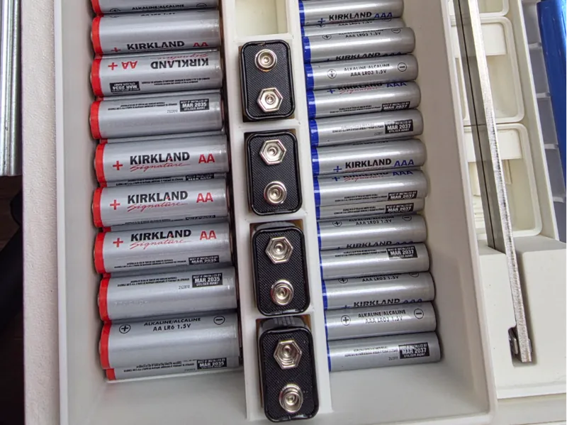 Gridfinity Battery Storage