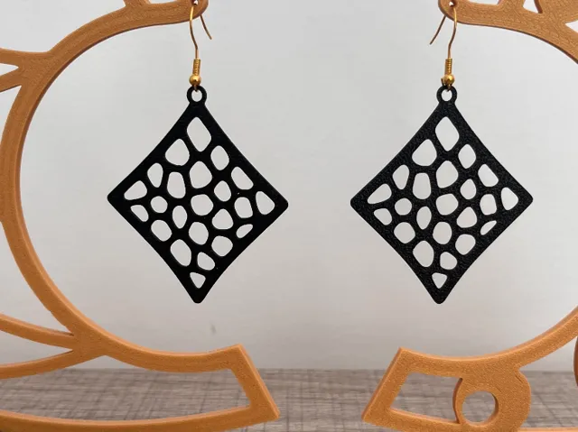 Earrings - Diamond Playing Card