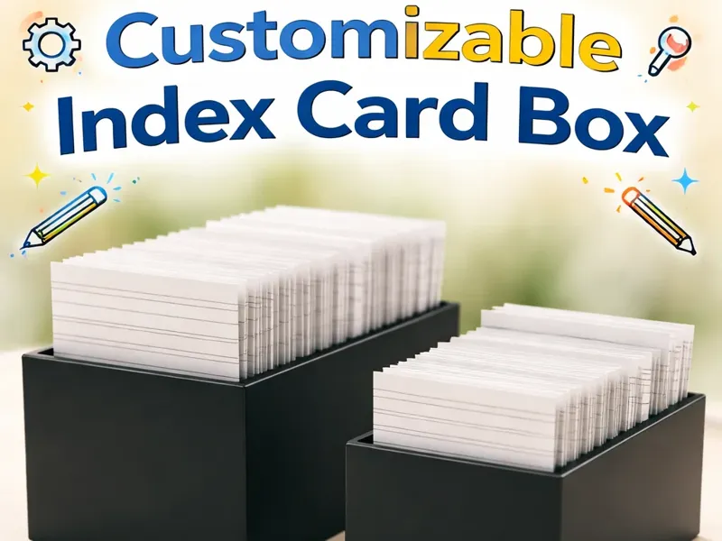 Parametric box for index card
