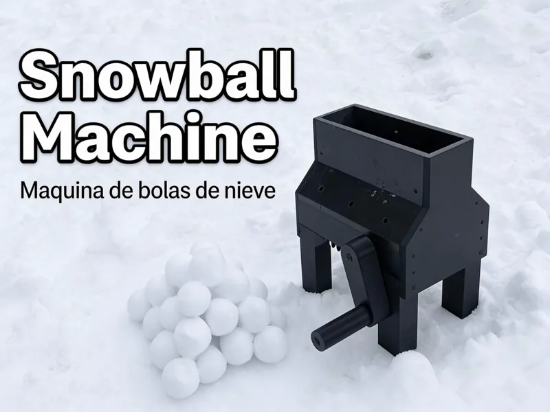 Maquina para fabricar bolas de nieve.
