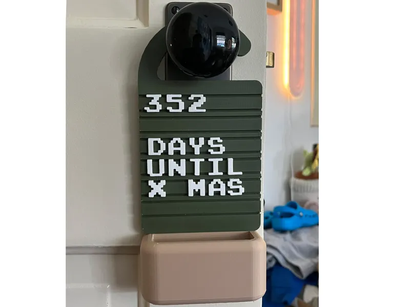 Door Knob Letterboard 