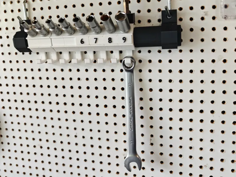 Socket and wrench organizer Metric/Imperial