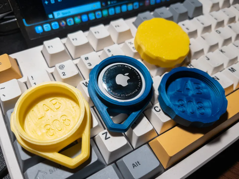 Rugged Airtag Canister for Keychain