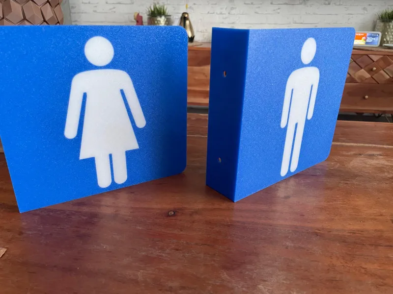 Toilettenschild