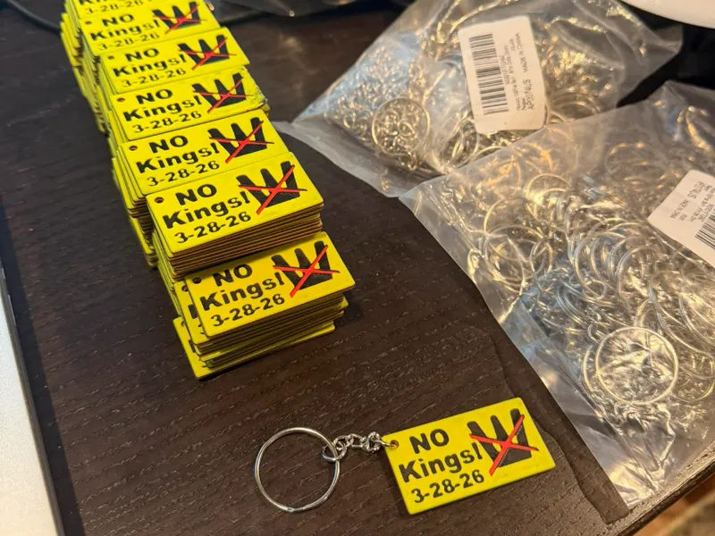No Kings Keychain 3-28-2026