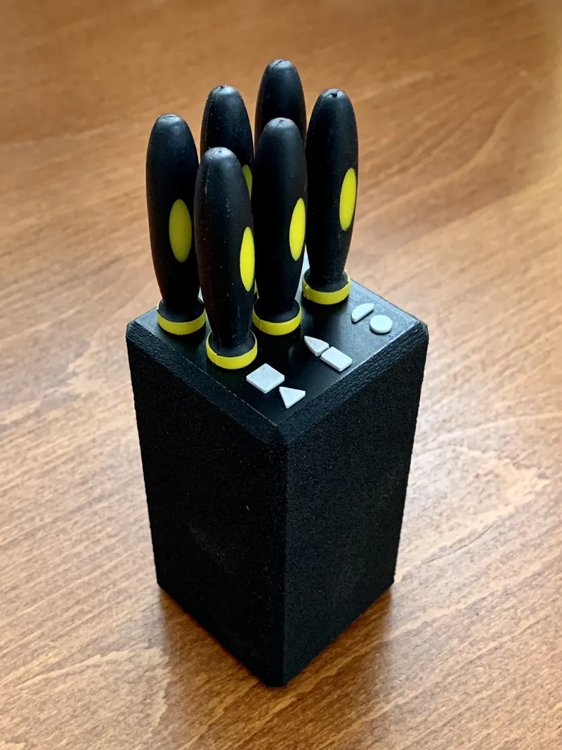 Needle file block