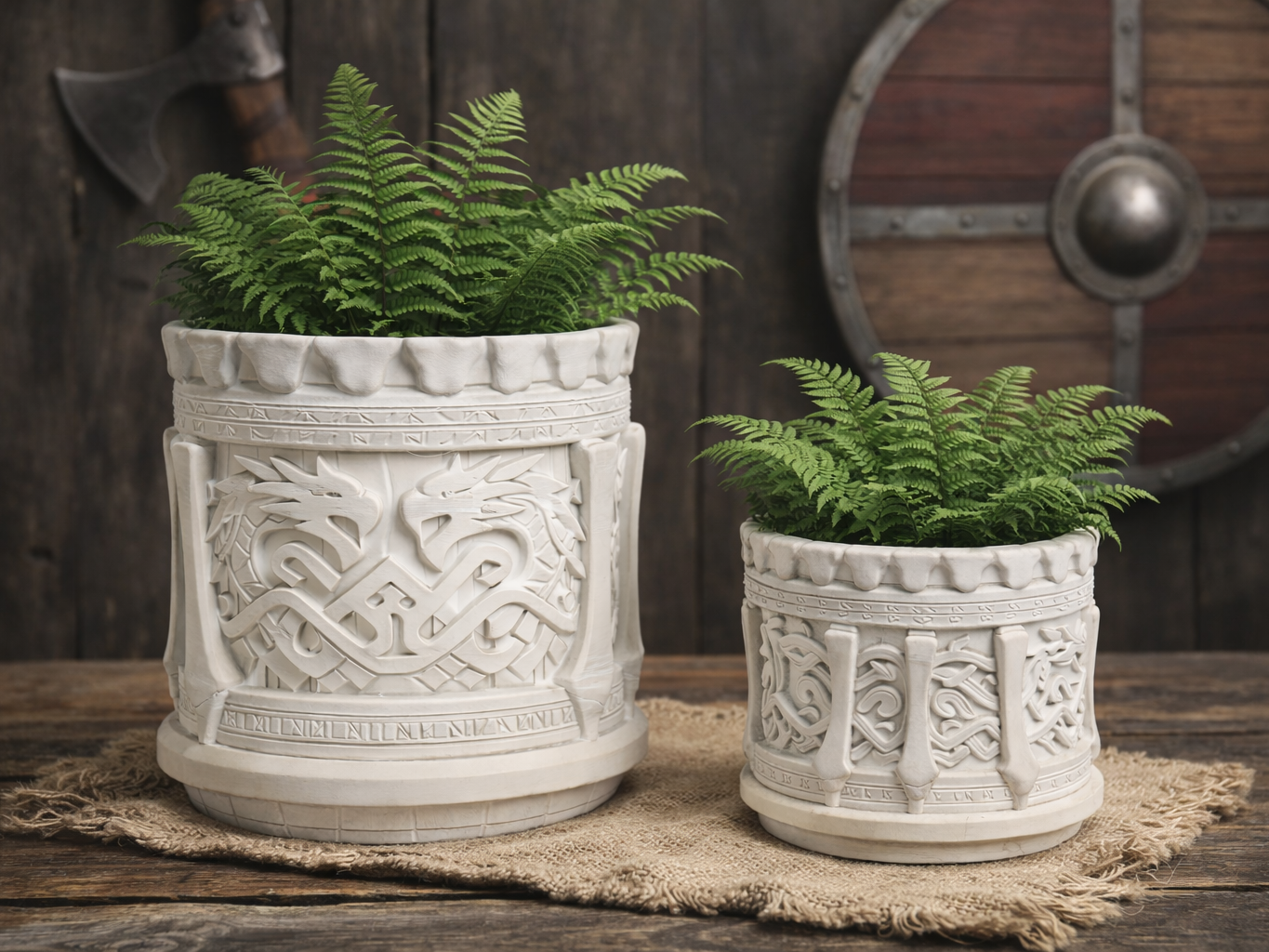 Nordic Flowerpot – Skyrim - GoT inspired Planter