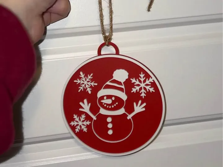 Snow Man Ornament