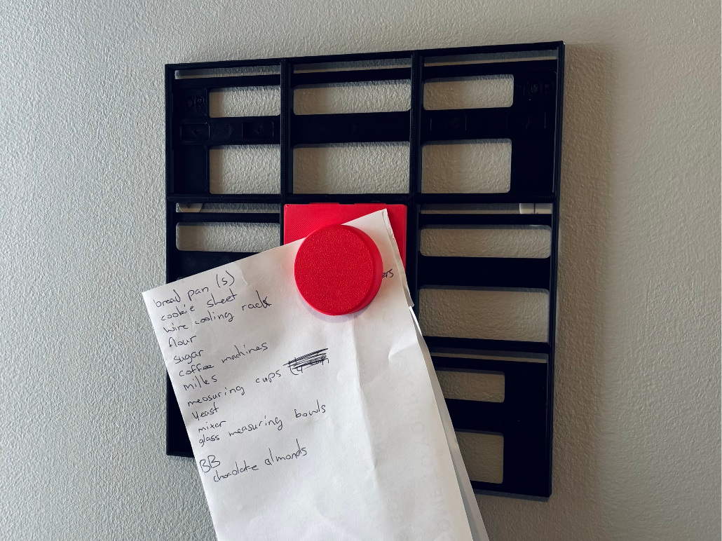 WORBY Compatible Magnetic Note Holder 1x1 Tile