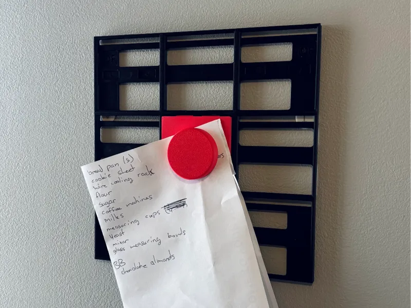 WORBY Compatible Magnetic Note Holder 1x1 Tile
