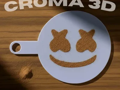 Masrhmello stencil (cofee drawing)