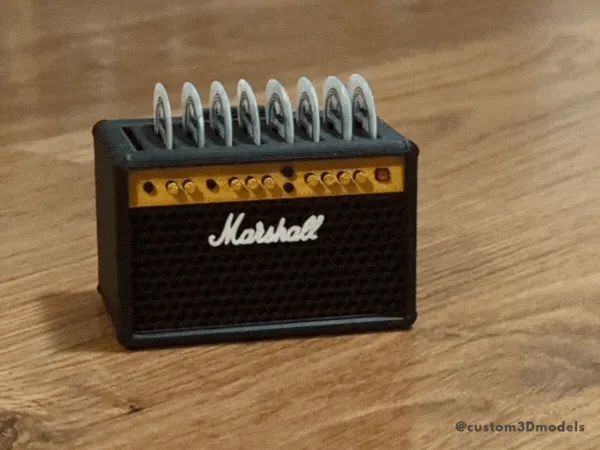 Marshall Guitar Pick Holder | 9 picks view 2
