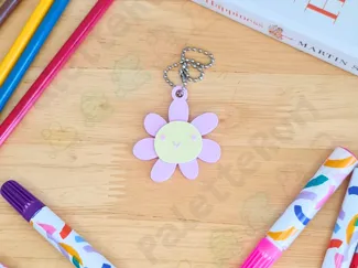 Cartoon Flower Keychain