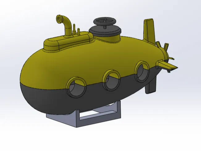 Cartoon submarine toy