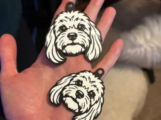 Cockapoo Keychain