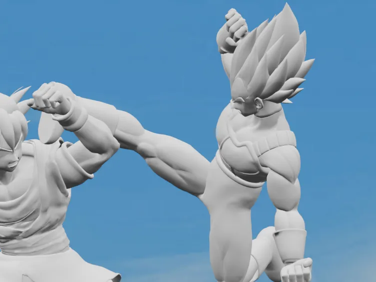 Daima Goku vs Vegeta Part 2