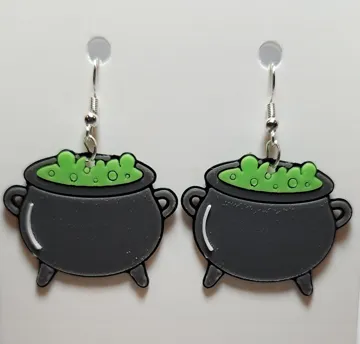 Pendientes: Bubbling Witch's Cauldron Earrings — vista de referencia 3