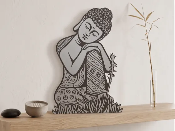 Wallart - Zen Meditation Buddha