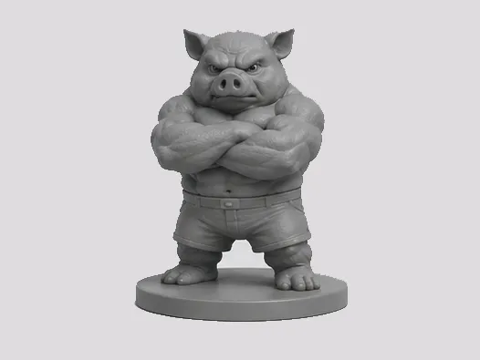 Buff Pig – Muscle Pig Collectible Figure