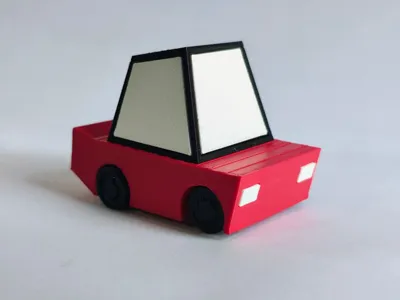 Low Poly Stylized Toy Car