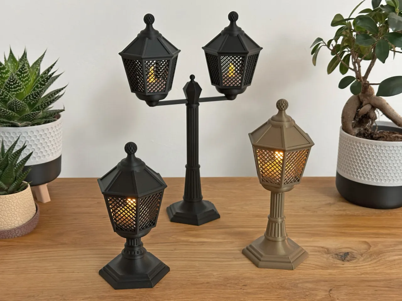 Mini Street Light Lantern - Tea Light Holder view 2