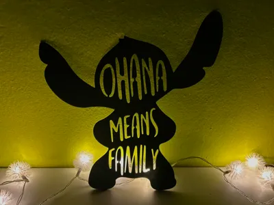 Stitch Ohana Wall Decal