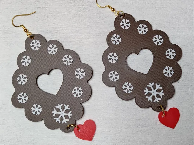 sexy christmas gingerbread earrings