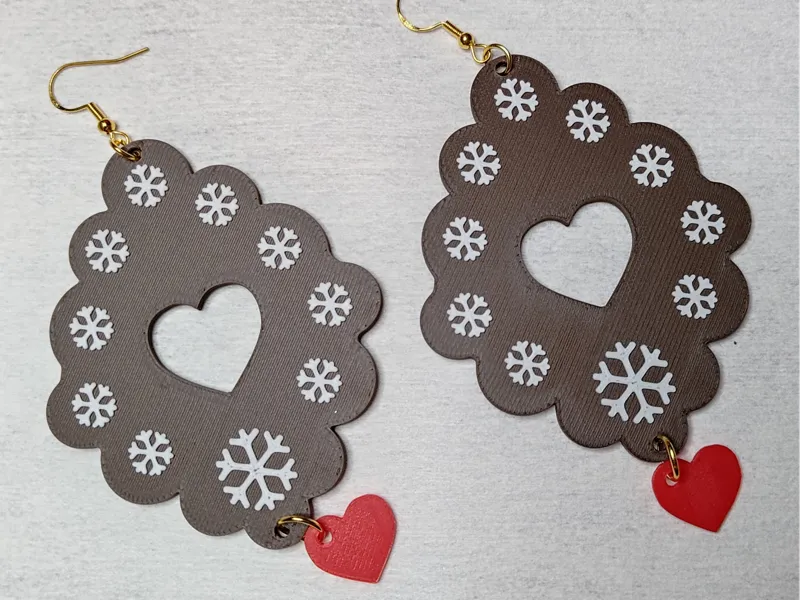 sexy christmas gingerbread earrings