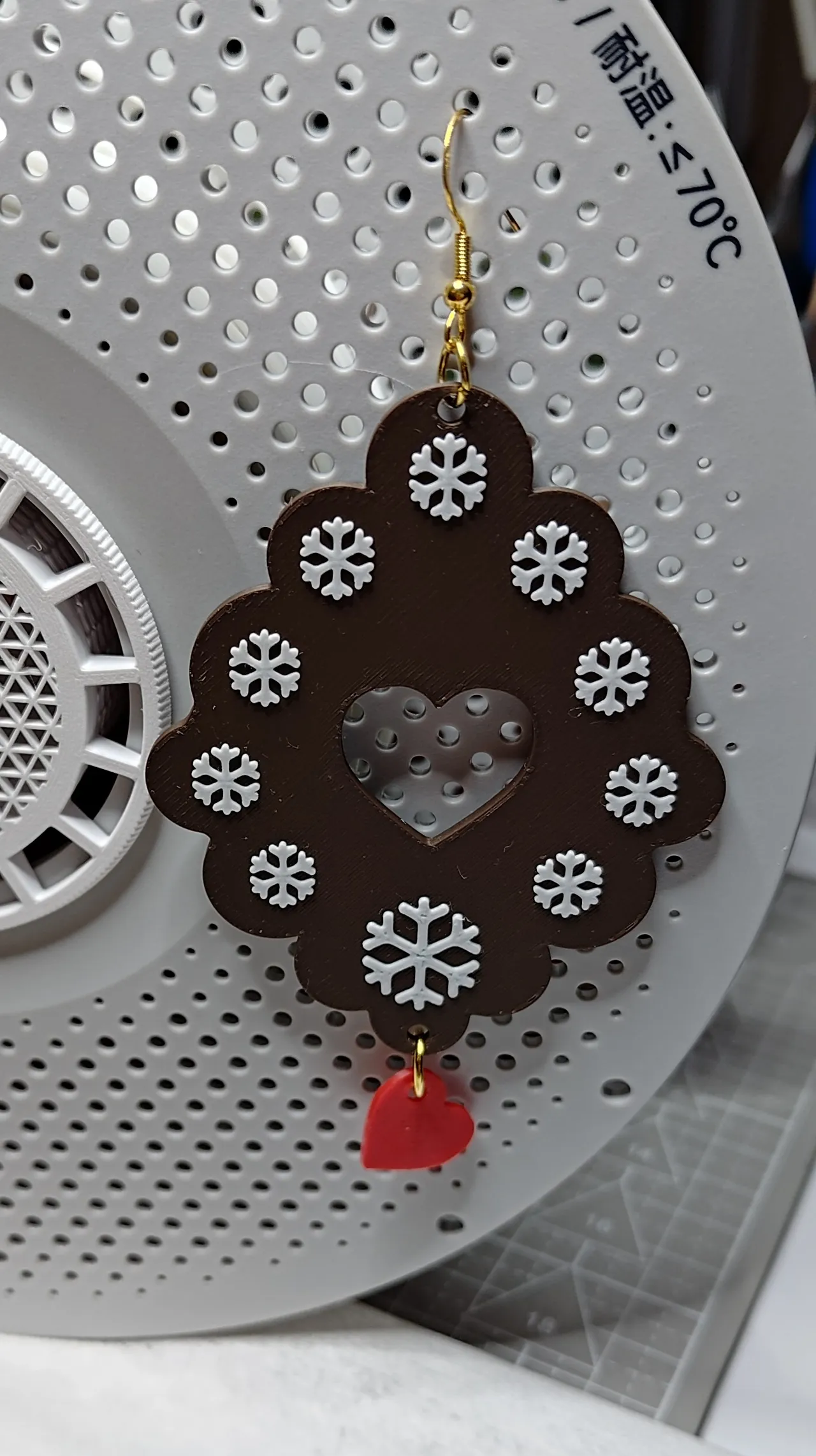 sexy christmas gingerbread earrings view 4