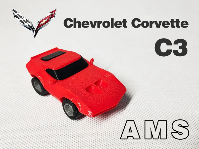 Cartoon Corvette C3 Stingray-AMS
